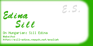 edina sill business card